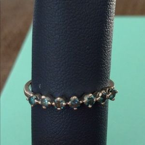 White Gold with Blue Diamonds